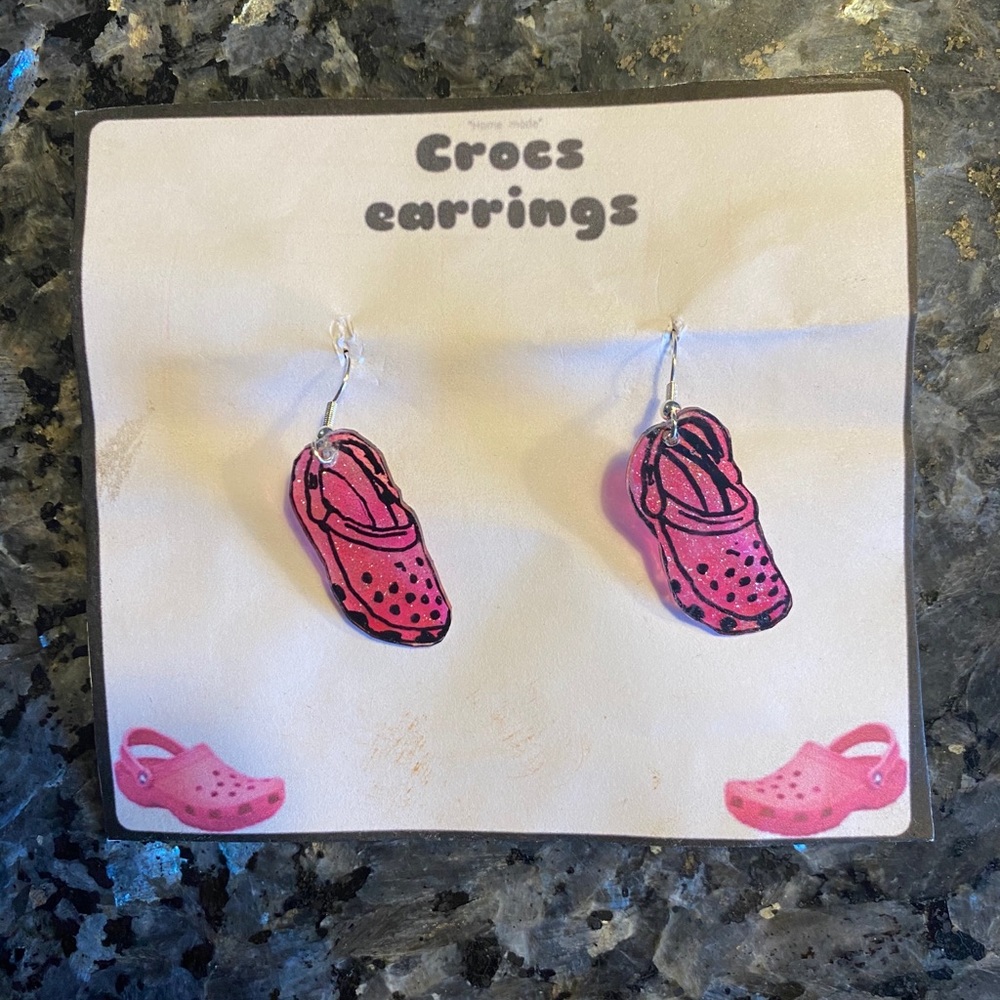 Custom croc earrings